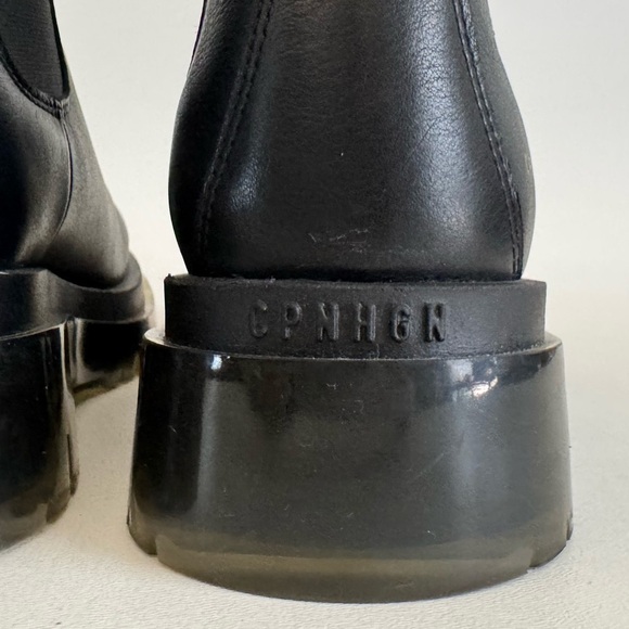 Copenhagen Studios Vitello Chelsea Boot Black Leather Clear Lug Minimalist US 9 - Picture 8 of 11